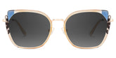 Murcia Square Beige Sunglasses