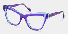 Saucie Cateye Purple Glasses