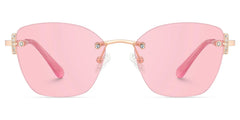 Jaxon Rectangle Rose Gold Glasses