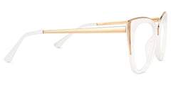 Ruiz Cateye White Glasses