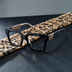 Caius Square Black Glasses