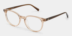 Allison Clear Brown Round Glasses