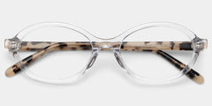 Everly Oval Clear Glasses