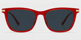 Selena Rectangle Red Glasses