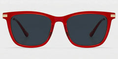 Selena Rectangle Red Glasses