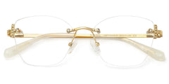 Jaxon Rectangle Gold Glasses