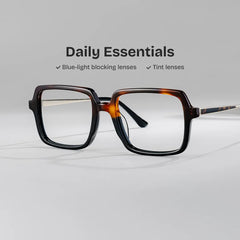 Beatrice Rectangle Two tone Glasses
