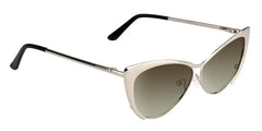 Ellen Cateye Silver Sunglasses
