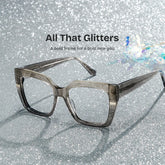 Mavis Square Gray Glasses