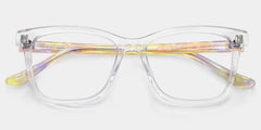 Faith Clear Rectangle Glasses