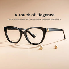 Charlotte Black Cat eye Glasses