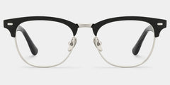 Penelope Browline Silver Glasses