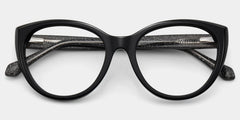 Kiera Cat-eye Black Glasses