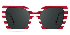 Pavia Butterfly Red Striped Glasses