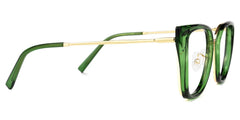 Martine Square Green Glasses