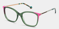 Nico Square Green Pink Glasses