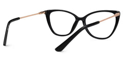 Brandi Cateye Black Glasses
