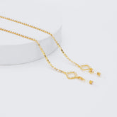 Stylish Clear Pearl Gold Eyeglasses Chains