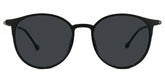 Gamble Round Black Sunglasses