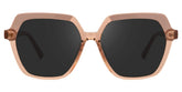 Norah Geometric Beige Sunglasses