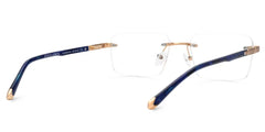 Savitrie Rectangle Blue Glasses