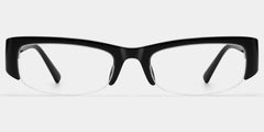 Trevor Black Rectangle Glasses