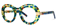 Texidor Round Blue-Tortoise Glasses