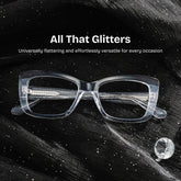 Leona Rectangle Clear Glasses