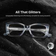 Leona Rectangle Clear Glasses
