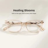 Cassia Beige Rectangle Glasses