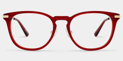 Laura Square Red Glasses
