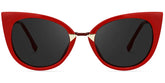 Jacqueline Cat Eye Red Sunglasses