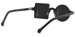 Paola Asymmetric Black Sunglasses