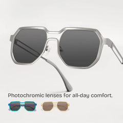 Hype Geometric Silver Glasses