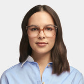 Siner Square Beige Glasses