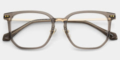 Eve Rectangle Brown Glasses