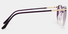 Rodz Square Purple Clear Glasses