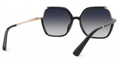Alexia Square Black Glasses