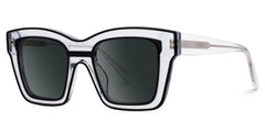 Legette Square Black Glasses