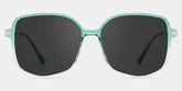 Payton Geometric Green Sunglasses