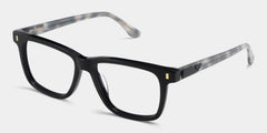 Travis Rectangle Black Glasses