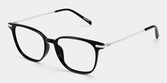 Florence Rectangle Black Glasses
