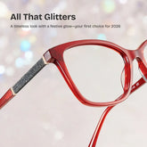 Finnian Square Red Glasses