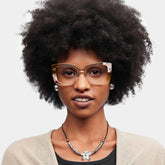 Flair Square Yellow Glasses