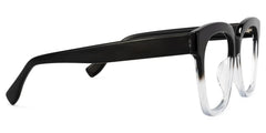 Xion Square Black to Clear Gradient Glasses