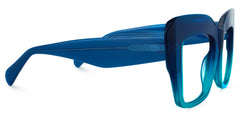 Charmaine Cat Eye Blue-Green Glasses
