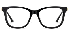 Vibert Rectangle Black Glasses