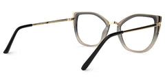 Tabrieah Cateye Gray-Black Glasses