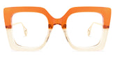 Qatar Square Orange Glasses
