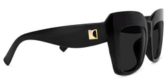 Alberta Cat Eye Black Sunglasses